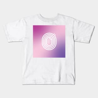 Letter O in Pink Kids T-Shirt